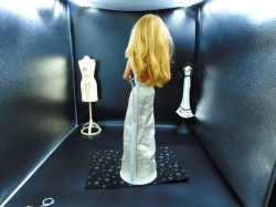 18 in barbie silver halter top skirt b